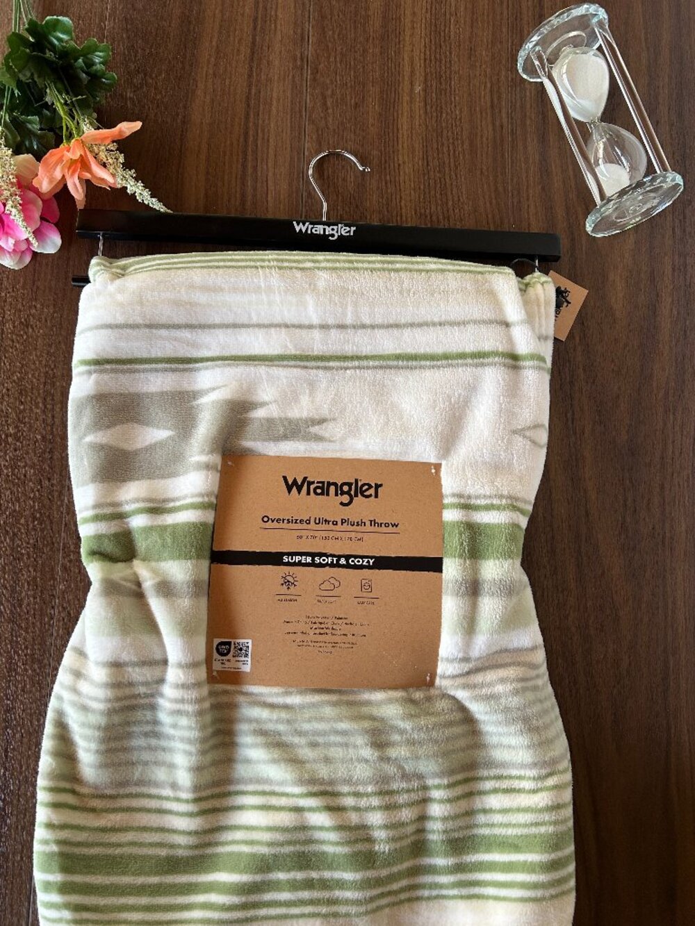 Wrangler - Blanket, Green Yellowstone Inspired Throw Blanket for Couch or Bed